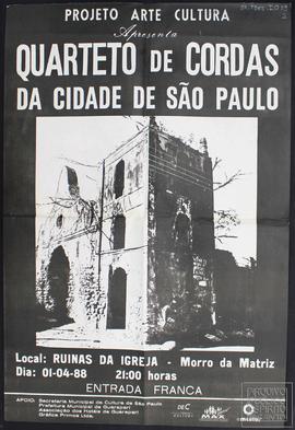 "QUARTETO DE CORDAS DA CIDADE DE SÃO PAULO”