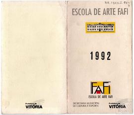 "ESCOLA DE ARTE FAFI - 1992"