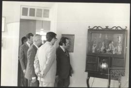 Governador Élcio Álvares visita o Museu do Colono, Santa Leopoldina