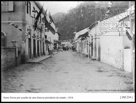 Santa Tereza por ocasião de uma festa ao Presidente do Estado