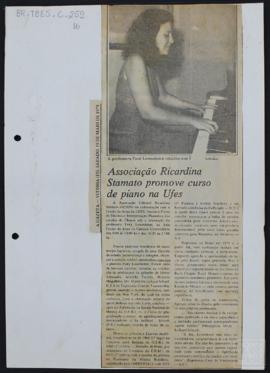 ASSOCIAÇÃO RICARDINA STAMATO PROMOVE CURSO DE PIANO NA UFES