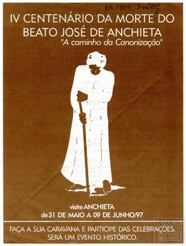 FILIPETA "IV CENTENÁRIO DA MORTE DO BEATO JOSÉ DE ANCHIETA - A CAMINHO DA CANONIZAÇÃO"