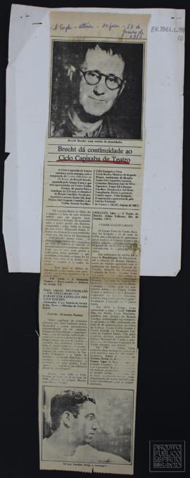 BRECHT DÁ CONTINUIDADE AO CICLO CAPIXABA DE TEATRO