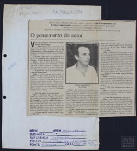 O PENSAMENTO DO AUTOR / A VISÃO DO DIRETOR