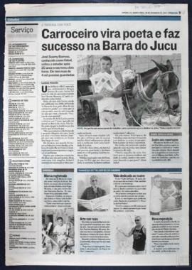 CARROCEIRO VIRA POETA E FAZ SUCESSO NA BARRA DO JUCU