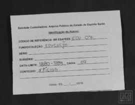 Ofícios recebidos pelo Inspetor Geral da Instrução Pública