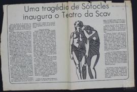 UMA TRAGÉDIA DE SÓFOCLES INAUGURA  O TEATRO DA SCAV