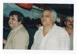 Paulo Borges e Sérgio Borges, procissão marítima da Festa de São Pedro, Guarapari.