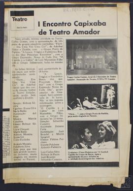 TEATRO - I ENCONTRO CAPIXABA DE TEATRO AMADOR