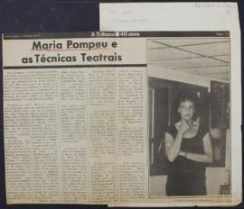 MARIA POMPEU E AS TÉCNICAS TEAATRAIS