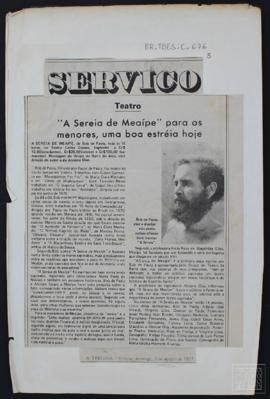 "A SEREIA DE MEAÍPE" PARA OS MENORES, UMA BOA ESTRÉIA HOJE / AMANHÃ,"A SEREIA DE M...