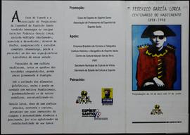 "FEDERICO GARCIA LORCA - CENTENÁRIO DE NASCIMENTO"