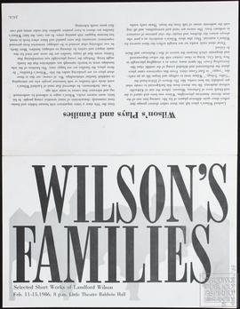 PROGRAMA "WILSON'S FAMILIES"