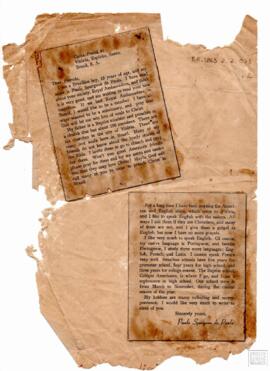 CARTA "ROYAL AMBASSADORS"