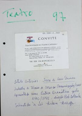 CONVITE "ACADEMIA DE ILUSÕES"