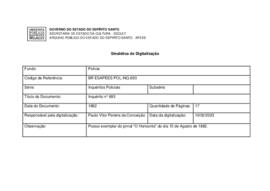 Inquérito Policial n° 693