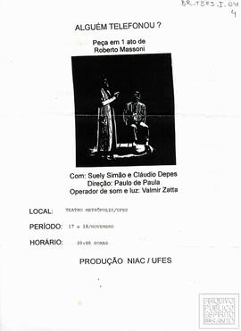 "ALGUÉM TELEFONOU?"