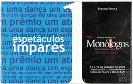 "7° FESTIVAL NACIONAL DE MONÓLOGOS"