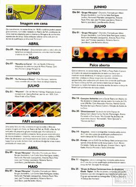 "FAFI TEATRO E DANÇA - PROGRAMA 1999 - 1° SEMESTRE"