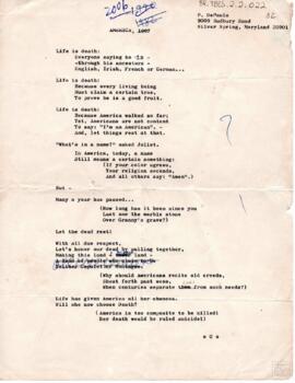 POEMA "AMERICA"