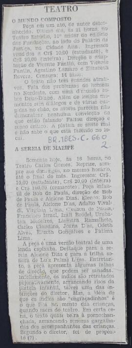 "A SEREIA DE MEAÍPE"