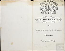 FOLDER "HOMENAGEM IRMÃ LUZ PINTO"
