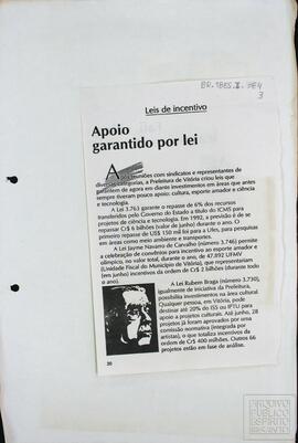RECORTE "LEI RUBEM BRAGA"