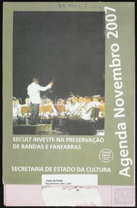 "AGENDA NOVEMBRO 2007 - SECULT"