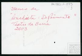 "ANCHIETA DEPOIMENTO" - VERSO