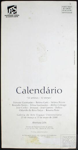 CALENDÁRIO "12 ARTISTAS - 12 MESES"