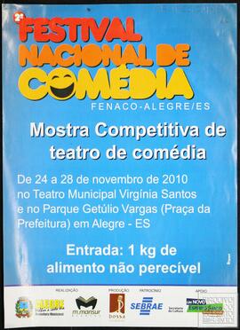 PROGRAMAÇÃO "2° FESTIVAL NACIONAL DE COMÉDIAS"