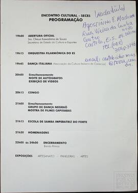FOLDER "ENCONTRO CULTURAL"