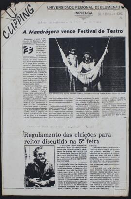 A MANDRÁGORA VENCE FESTIVAL DE TEATRO