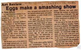 "ART REVIEW - EGGS MAKE A SMASHING SHOW"