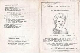 FOLHETO CULTO "IN MEMORIAN" ETTA FERN GONÇALVES DE ASSIS