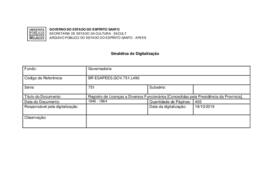 Registro de Licenças Diversos Funcionários [Concedidas pela Presidência da Província]