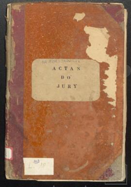 Livro para lançamento de atas das sessões do júri