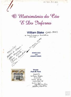 DOSSIÊ "O MATRIMÔNIO DO CÉU E DO INFERNO"