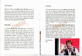 "MORTO POR 30 DIAS"