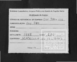Matrícula de Eleitores [das Parochias da província de Conformidade com o Decreto 302 de 9 de Janeiro de 1881]