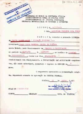 LICENÇA DE FUNCIONAMENTO - TEATRO CARLOS GOMES