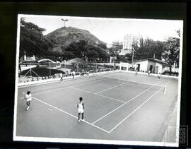 Inauguração quadra de tênis, Parque Moscoso, Vitória