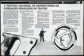 1°FESTIVAL NACIONAL DE DRAMATURGIA DA FUNDAÇÃO BRASILEIRA DE TEATRO