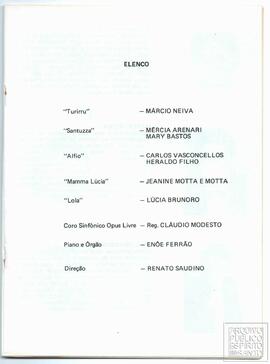 "CAVALLERIA RUSTICANA",