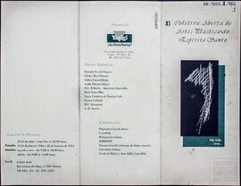 FOLDER XI COLETIVA ABERTADE ARTES PLÁSTICAS DO ESPÍRITO SANTO