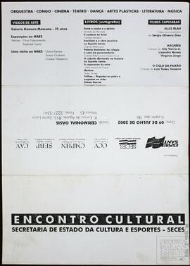 FOLDER "ENCONTRO CULTURAL"