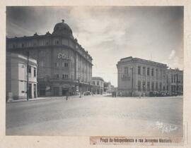 Praça da Independência e rua Jeronymo Monteiro