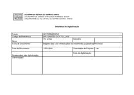 Registro das Leis e Resoluções da Assembleia [Legislativa]Provincial