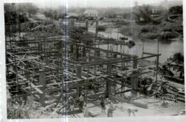 Fotos da construção do Cine Alba